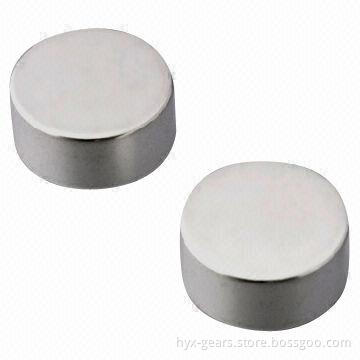 Round-shaped Magnet with Silver-plated Surface